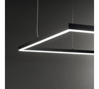 Ideal Lux LED pendant Oracle Slim 50 x 50 cm black 3,000 K