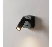 Luminosa Lighting Luminosa Bean Led Decorative Square Reading Light Black, 3000K 3.5W