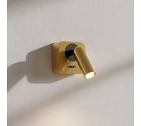 Luminosa Lighting Luminosa Bean Led Decorative Square Reading Light Brass, 3000K 3.5W