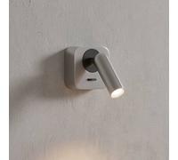 Bean LED Decorative Square Reading Light Nickel 3000K 3.5W Netlighting Grey One Size
