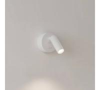 Ideal Lux LED wall spotlight Bean Round, white, metal, rotatable
