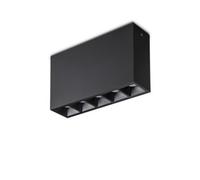 Luminosa Lighting Luminosa Lika Integrated Led 5 Lights Surface Mounted Ceiling Lamp Black 3000K