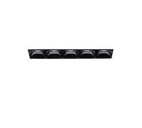 Ideal Lux Lika Led 5 Light Recessed Spotlight Black