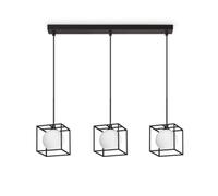 Ideal Lux Lingotto 3 Suspension Light Bar Pendant Ceiling Light Matte Black
