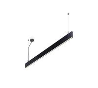 Linus Integrated LED Indoor Linear Ceiling Pendant Lamp 1 Light Black 3000K Netlighting Black One Size