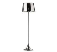 IDEAL LUX London Cromo floor lamp height 174cm, chrome/clear