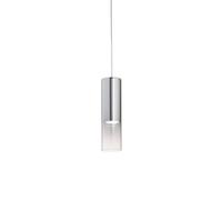 Ideallux Ideal Lux pendant light, chrome-coloured/clear, Ø 6 cm, glass