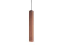 Ideal Lux Look Single Light Ceiling Pendant in a Brown Finish