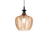Ideal Lux Lord Decorative Glass Dome Pendants Amber, E27