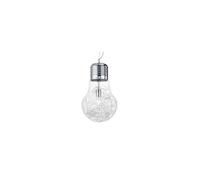 Ideal Lux Luce Max Light Bulb Shape Large Ceiling Pendant 1 Light Chrome, E27