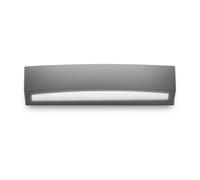 Ideal Lux Luminosa Andromeda 2 Light Outdoor Large Up Down Wall Light Anthracite, Putty Ip54, E27