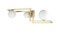 Ideal Lux Luminosa Angolo 3 Light Globe Ceiling Light Brass