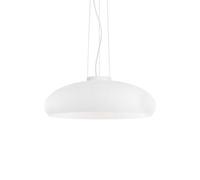 Ideal Lux Aria Single Light Ceiling Pendant in Matt White Finish