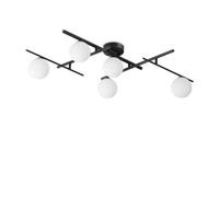 Ideal Lux Luminosa Atlas 5 Light Globe Ceiling Light Black