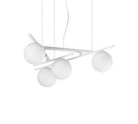Ideal Lux Luminosa Atlas Globe Pendant Ceiling Light White 4X G9