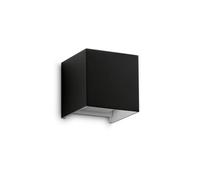 Ideal Lux Luminosa Atom 10Cm Outdoor Up Down Wall Lamp Black 2X Led 1200Lm 4000K Ip54