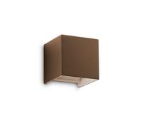 Ideal Lux Luminosa Atom 10Cm Outdoor Up Down Wall Lamp Coffee 2X Led 1200Lm 4000K Ip54