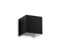 Ideallux Ideal Lux LED outdoor wall light Atom, black, 10 cm, metal