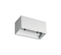 Ideal Lux Luminosa Atom 20Cm Outdoor Up Down Wall Lamp White 4X Led 2400Lm 4000K Ip54