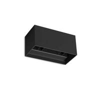 Ideallux Ideal Lux LED outdoor wall light Atom, black, 20 cm, metal