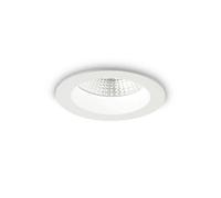 Ideal Lux Luminosa Basic Led 1 Light Recessed Spotlight White Ip44