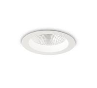 Ideal Lux Luminosa Basic Led 1 Light Recessed Spotlight White Ip44