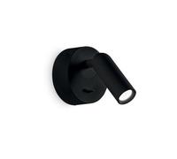 Ideal Lux Luminosa Bean Led Decorative Round Reading Light Black, 3000K 3.5W