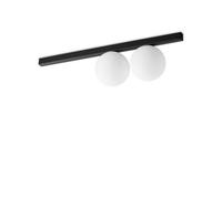 Ideal Lux Luminosa Binomio 2 Light Globe Ceiling Light Black