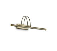 Ideal Lux Luminosa Bow Led Medium Picture Wall Light Antique Brass