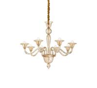 Ideal Lux Luminosa Brigitta 8 Light Pendant Light Amber, E14