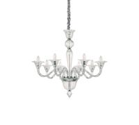 Ideal Lux Luminosa Brigitta 8 Light Pendant Light Trasparent, E14