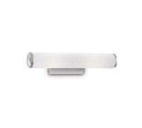 Ideal Lux Camerino 2 Light Wall Fitting in Aluminium and White Finish