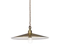 Ideal Lux Luminosa Cantina 1 Light Large Dome Ceiling Pendant Antique Brass, E27
