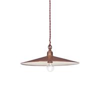 Ideal Lux Luminosa Cantina 1 Light Large Dome Ceiling Pendant Copper, E27