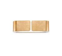 Ideal Lux Clip Small Flush 2 Light Wall Fitting in Gold Finish