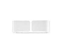 Ideal Lux Clip Small Flush 2 Light Wall Fitting in White Finish