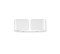 Ideal Lux Clip Mini Flush 2 Light Wall Fitting in White Finish