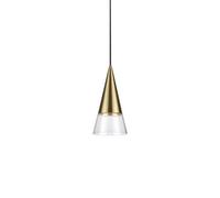 Ideal Lux Luminosa Cono Dome Pendant Ceiling Light Brass