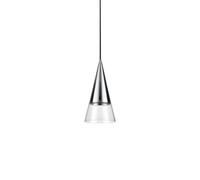 Ideal Lux Luminosa Cono Dome Pendant Ceiling Light Chrome