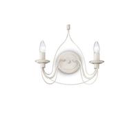 Ideal Lux Corte Twin Light Wall Fitting in Antique White Finish