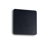 Ideal Lux Cover Square LED Flush Wall Fitting in Black Finish