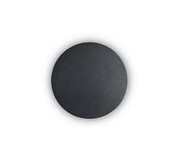 Ideal Lux Cover Small Round LED Flush Wall Fitting in Black Finish