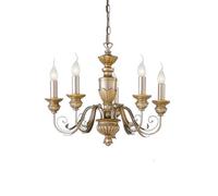 The Italian Collection Firenze 5 Light Chandelier In Antique Gold Finish