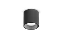 Ideal Lux Luminosa Dot Led Surface Mounted Downlight Black, 3000K, Non-Dim