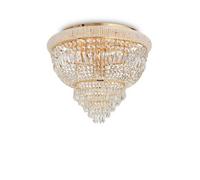 Ideal Lux Luminosa Dubai 6 Light Ceiling Light Chandelier Brass, E14