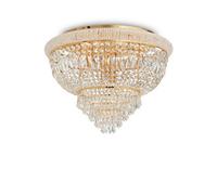 The Italian Collection Dubai 24 Light Semi-Flush Ceiling Fitting in a Brass Finish