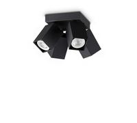Ideal Lux Luminosa Dynamite Square Ceiling Spotlight Clusters Black 4X Gu10