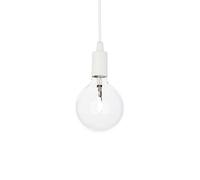 Ideal Lux Luminosa Edison 1 Light Ceiling Pendant White, E27