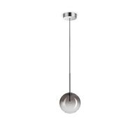 Ideal Lux Luminosa Equinoxe 15Cm Globe Pendant Ceiling Light Smoke Grey