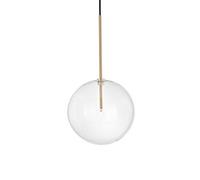 Luminosa Lighting Luminosa Equinoxe 25Cm Globe Pendant Ceiling Light Brass